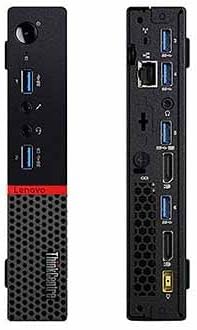 Lenovo ThinkCentre M900 Tiny Desktop, Quad Core Intel Core i5-6500T, 2.5GHz up to 3.1GHz, 8GB DDR4 RAM, 256GB SSD, AC-600 WiFi, HDMI, DVI, DisplayPort, Windows 10 Pro 64-bit (Renewed)