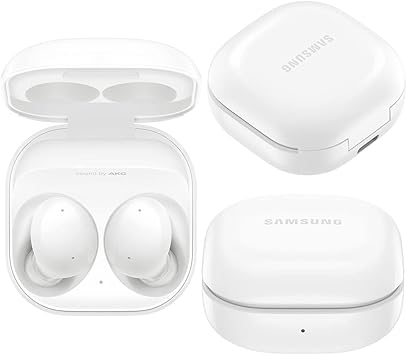 Samsung Galaxy Buds 2 True Wireless Earbuds, Active Noise Cancelling, Charging Case Included, SM-R177 - White (Renewed)