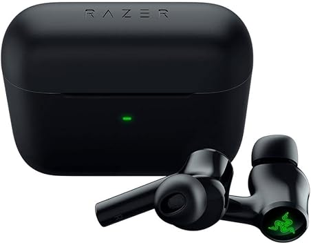 Razer Hammerhead True Wireless Bluetooth Gaming Earbuds: Chroma RGB Lighting - 60ms Low-Latency - Active Noise Cancellation - Dual Environmental Noise Cancelling Microphones - Classic Black