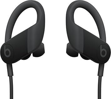 Powerbeats High-Performance Wireless Bluetooth Headphones - Black - MWNV2LL/A (Renewed)