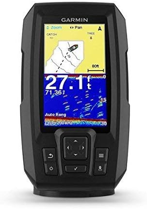 Garmin Striker Plus 4 with Dual-Beam transducer and Protective Cover, 4 inch Screen 010-01870-00 (Renewed)