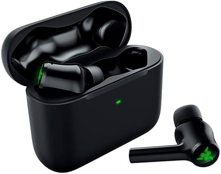 Razer Hammerhead True Wireless Bluetooth Gaming Earbuds: Chroma RGB Lighting - 60ms Low-Latency - Active Noise Cancellation - Dual Environmental Noise Cancelling Microphones - Classic Black