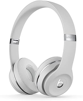 Beats by Dre - Beats Solo3 Wireless On-Ear Headphones - (Satin Silver) Renewed 2