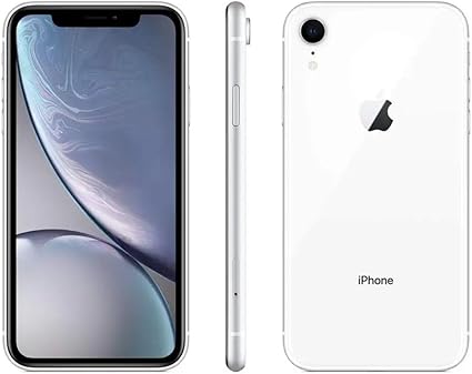 Apple iPhone XR, 128GB, White - Fully Unlocked (Renewed)