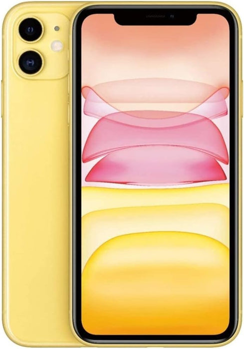 Apple iPhone 11, 128GB, Yellow - Fully Unlocked (Renewed)