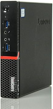 Lenovo ThinkCentre M900 Tiny Desktop, Quad Core Intel Core i5-6500T, 2.5GHz up to 3.1GHz, 8GB DDR4 RAM, 256GB SSD, AC-600 WiFi, HDMI, DVI, DisplayPort, Windows 10 Pro 64-bit (Renewed)