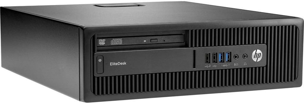 HP ELITEDESK 800 G1 SFF Slim Business Desktop Computer, Intel Core i5 4670 3.40 GHz, 4GB RAM, 500GB HDD, DVD, USB 3.0, Windows 10 Pro 64 Bit (Renewed)