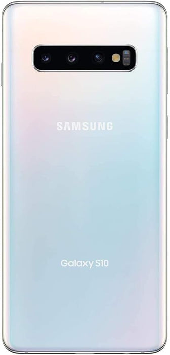 Samsung Galaxy S10 128GB Unlocked Phone Prism White (Renewed)