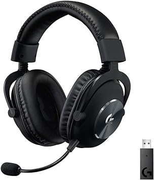 Logitech G PRO Gaming Headset 2nd Generation Comfortable and Durable with PRO-G 50 mm Audio Drivers (Renewed)