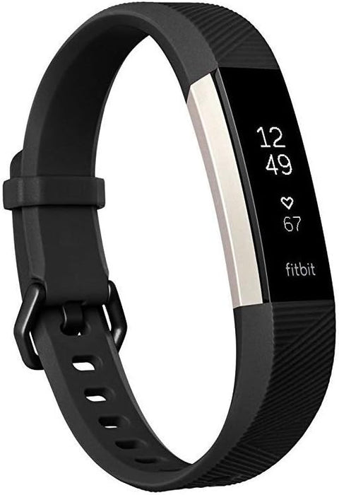 Fitbit Alta HR, Black, Large (US Version) (Renewed)