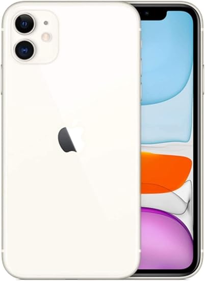 Apple iPhone 11 128GB - Unlocked - 6.1-inch - White (Renewed)