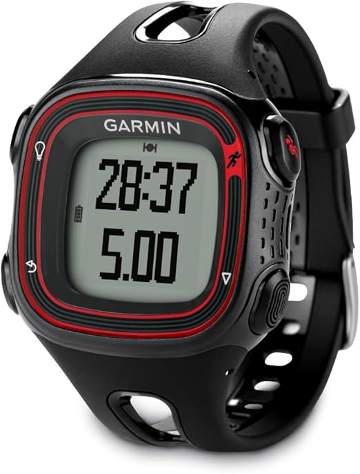 Garmin Forerunner 10 GPS Watch - Black/Red (Renewed)