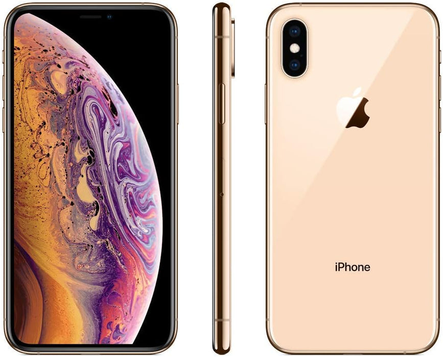 Apple iPhone Xs, Fully Unlocked 5.8in, 64 GB - Gold (Renewed)