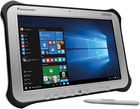 Panasonic TougHPad G1, FZ-G1 MK3, Core i5-5300U @2.30GHz, 10.1-inch WUXGA Multi Touch + Digitizer, 8GB, 256GB SSD, WiFi, Bluetooth, 4G LTE, Dual Pass, 2 Cameras, Windows 10 Pro (Renewed)