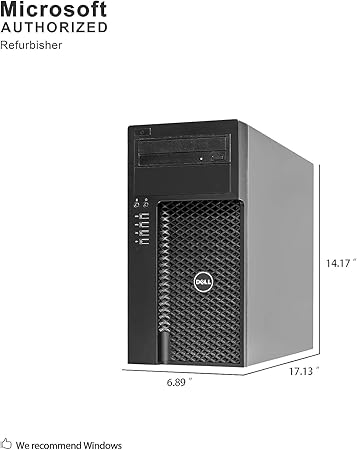 Dell Optiplex 9020 Mini Tower Desktop PC, Intel Core i7-4770-3.4 GHz, 32GB Ram, 1TB (1000GB) SSD Drive, WiFi, DVD-RW, Windows 10 Pro (Renewed)