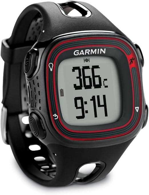 Garmin Forerunner 10 GPS Watch - Black/Red (Renewed)