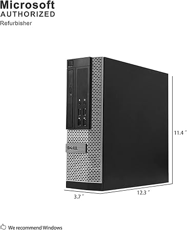 Dell Optiplex 3010 Desktop PC - Intel Core i5-3450 3.1GHz 8GB 250GB DVD Windows 10 Professional (Renewed)