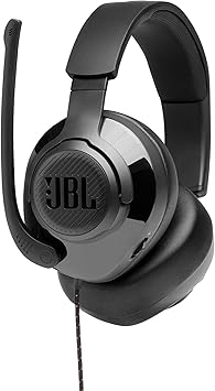 JBL Quantum 200 - Wired Over-Ear Gaming Headphones - Black (Renewed)