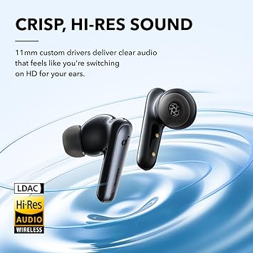 soundcore by Anker Liberty 4 NC Wireless Noise Cancelling Earbuds, Wireless Charging, Bluetooth 5.3