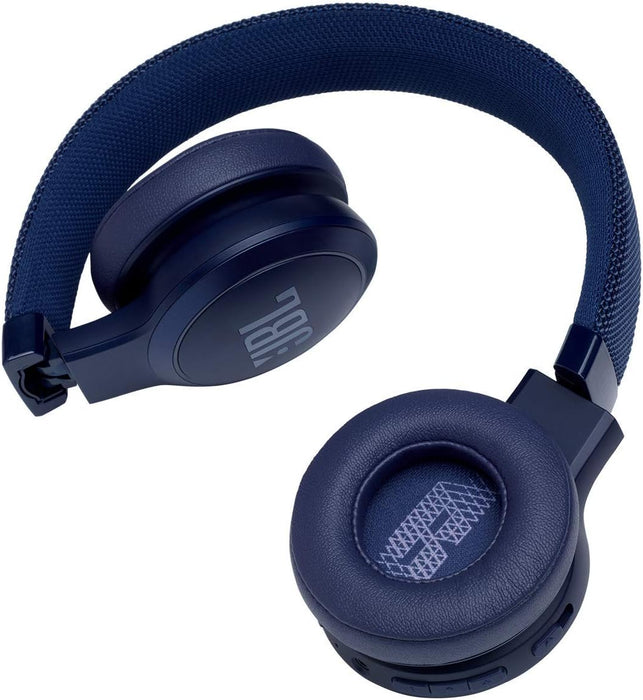 JBL Live 400BT Wireless On-Ear Bluetooth Headphones with up to 24 Hours of Battery Life - Blue (Renewed)