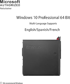 Lenovo ThinkCentre M900 Tower Desktop PC, Intel Quad Core i5-6500 up to 3.6GHz, 16G DDR4, 512G SSD, DVD, WiFi, BT 4.0, Windows 10 64 Bit-Multi-Language Supports English/Spanish/French(Renewed)