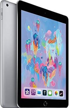 2018 Apple iPad (9.7-inch, WiFi, 128GB) Space Gray (Renewed)