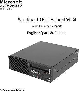 Lenovo ThinkCentre M92p High Performance Small Factor Form Business Desktop Computer, Intel Core i5-3470 3.2GHz, 8GB DDR3 RAM, 500GB HDD, DVD, Windows 10 Professional (Renewed)