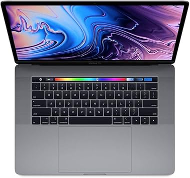 Apple 15.4" MacBook Pro Laptop (Retina, Touch Bar, 2.2GHz 6-Core Intel Core i7, 16GB RAM, 256GB SSD Storage) Space Gray (MR932LL/A) (2018 Model) (Refurbished)