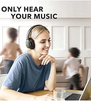 Anker Soundcore Life Q20 Hybrid Active Noise Cancelling Headphones, Wireless Over Ear Bluetooth Headphones with 40H Playtime, Hi-Res Audio, Deep Bass, Memory Foam Ear Cups and Headband (Renewed)