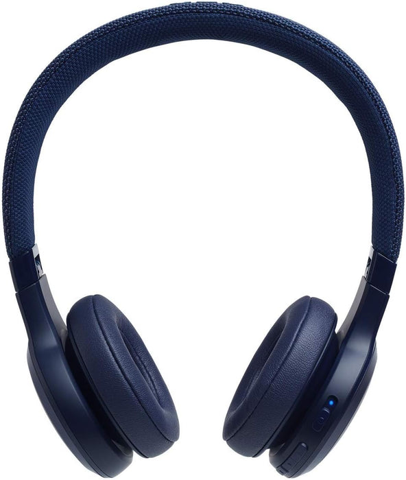 JBL Live 400BT Wireless On-Ear Bluetooth Headphones with up to 24 Hours of Battery Life - Blue (Renewed)