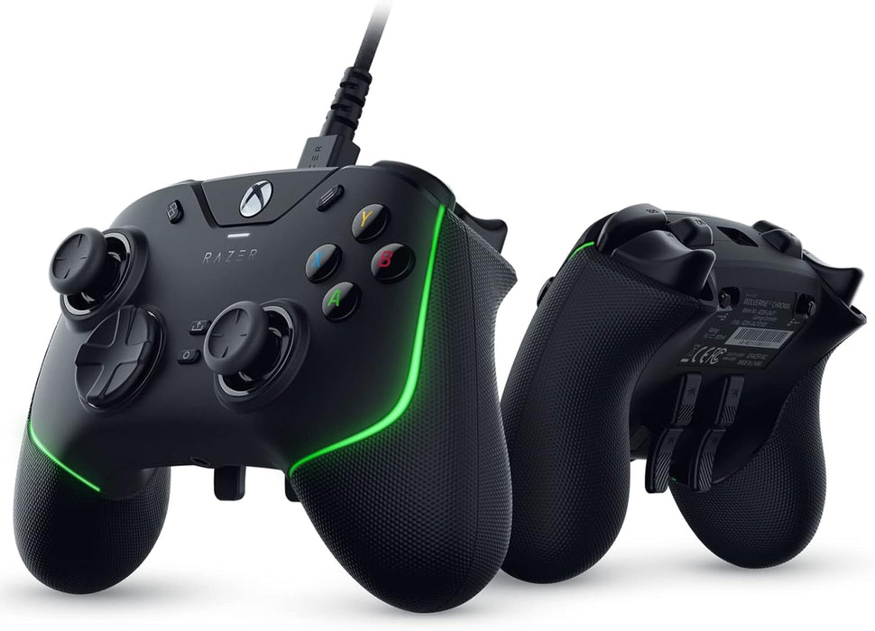 Razer Wolverine V2 Chroma Wired Gaming Controller for Xbox Series X|S, Xbox One, PC: RGB Lighting - Remappable Buttons & Triggers - Mecha-Tactile Action Buttons & D-Pad - Trigger Stop-Switches - Black