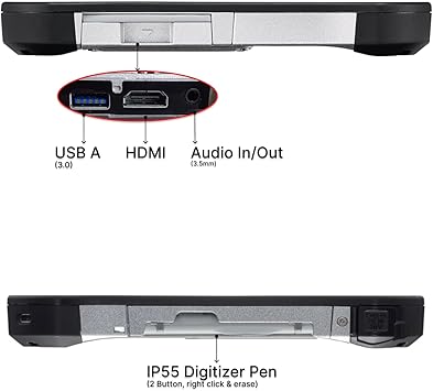 Panasonic Toughpad G1, FZ-G1 MK4, Intel Core i5-6300U @2.40GHz, 10.1" Multi Touch + Digitizer, 256GB SSD, 8GB, Bar code Reader, Webcam, Rear Cam, Win10 Pro