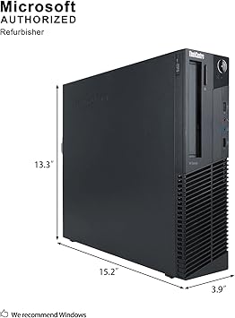 Lenovo ThinkCentre M92p High Performance Small Factor Form Business Desktop Computer, Intel Core i5-3470 3.2GHz, 8GB DDR3 RAM, 500GB HDD, DVD, Windows 10 Professional (Renewed)