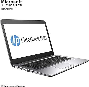 HP EliteBook 840 G3 14in Laptop, Core i5-6300U 2.4GHz, 16GB Ram, 500GB SSD, Windows 10 Pro 64bit (Renewed)