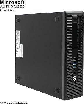 HP EliteDesk 600G1 SFF Business High Performance Desktop Computer PC (Intel Core i5 4570 3.2G, 16GB RAM DDR3, 240GB SSD, DVD-ROM, Win 10 Pro) (Renewed) (600G1 16GB 240GB SSD)