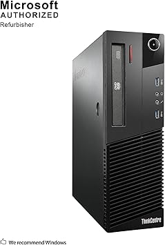 Lenovo ThinkCentre M93p Business Class Desktop, Quad Core i7 4770 3.4Ghz, 16GB DDR3 RAM, 512GB SSD Hard Drive, DVD-RW, Windows 10 Pro (Renewed)