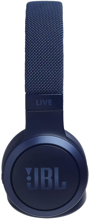 JBL Live 400BT Wireless On-Ear Bluetooth Headphones with up to 24 Hours of Battery Life - Blue (Renewed)