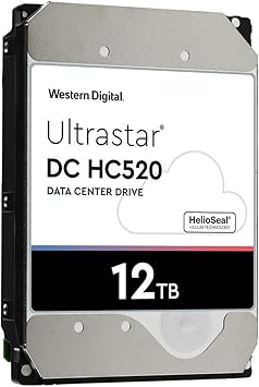 HGST - WD Ultrastar DC HC520 HDD | HUH721212ALE601 | 12TB 7200RPM SATA 6Gb/s 256MB Cache 3.5-Inch | ISE 512e | Helium Data Center Internal Hard Disk Drive (Renewed)