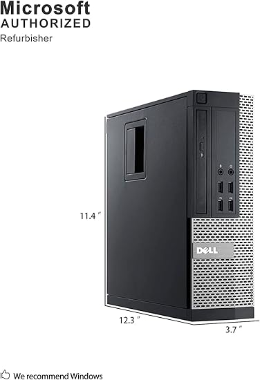 Dell Optiplex 3010 Desktop PC - Intel Core i5-3450 3.1GHz 8GB 250GB DVD Windows 10 Professional (Renewed)