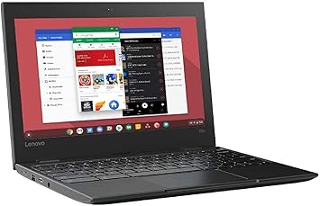 Lenovo 100E Chromebook 2ND Gen 81QB000AUS Laptop Computer, 11.6", 4GB RAM, 16GB eMMC, Black