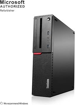 Lenovo ThinkCentre M800 Small Form Factor PC, Intel Quad Core i5 6500 up to 3.6GHz, 16G DDR4, 240G SSD + 2T HDD, WiFi, BT 4.0, Win 10 Pro 64-Multi-Language Support English/Spanish/French