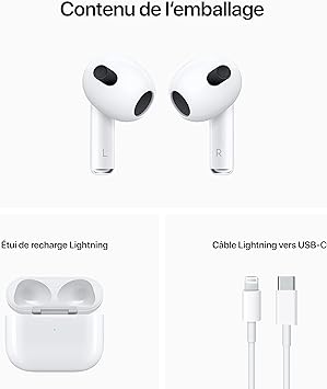 Apple AirPods with Lightning Charging Case (3rd Generation)