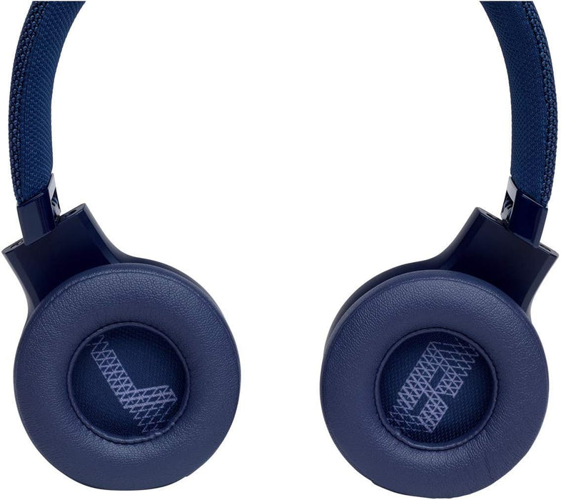 JBL Live 400BT Wireless On-Ear Bluetooth Headphones with up to 24 Hours of Battery Life - Blue (Renewed)