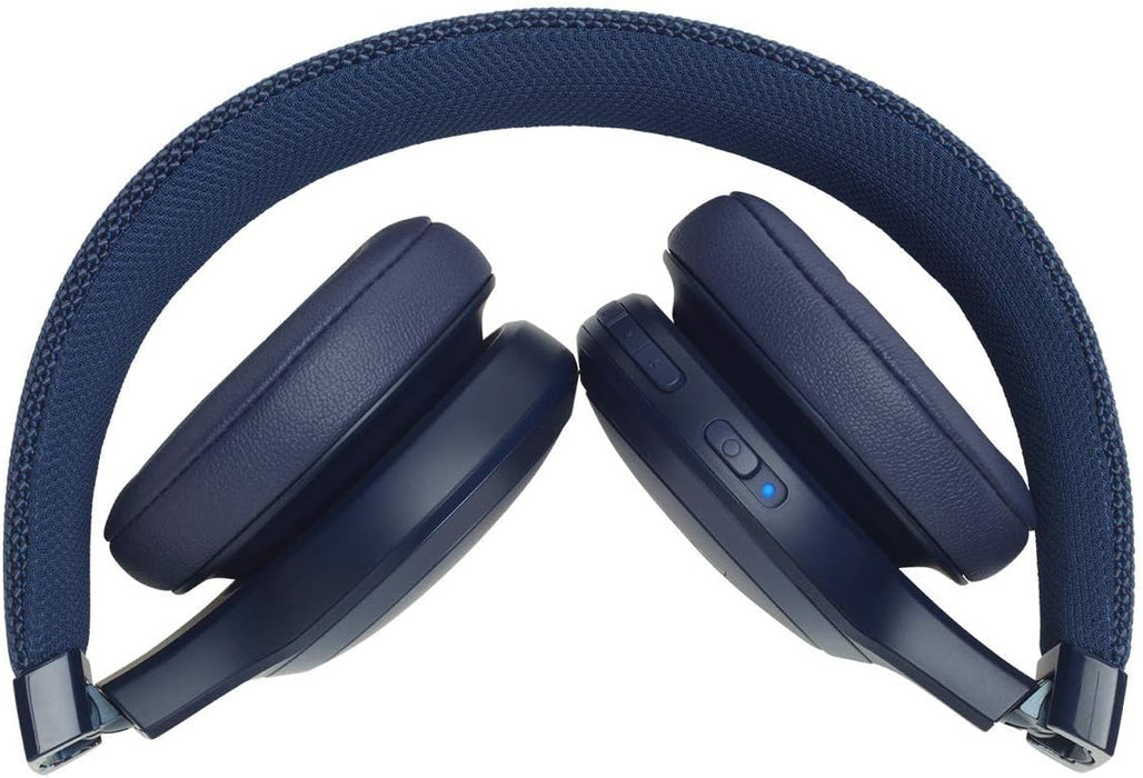 JBL Live 400BT Wireless On-Ear Bluetooth Headphones with up to 24 Hours of Battery Life - Blue (Renewed)