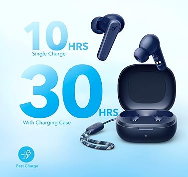 soundcore by Anker P20i True Wireless Earbuds, 10mm Drivers with Big Bass, Bluetooth 5.3, 30H Long Playtime, IPX5 Water-Resistant, 2 Mics for AI Clear Calls, 22 Preset EQs (Renewed)