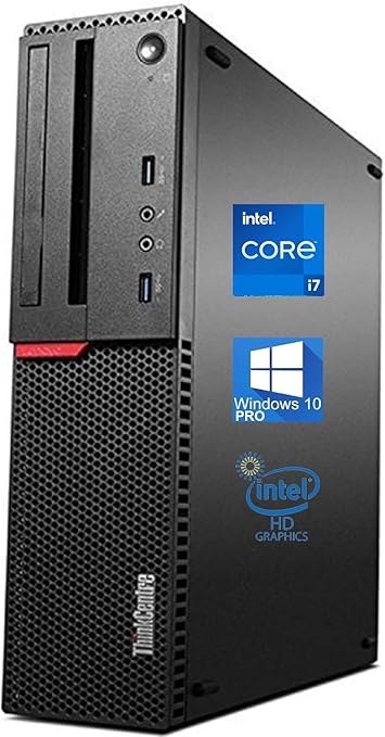 Lenovo ThinkCentre M900 SFF Desktop Computer, Intel Core i7-6700 Upto 4.0GHz, 32GB RAM, 1TB SSD - Windows 10 Pro