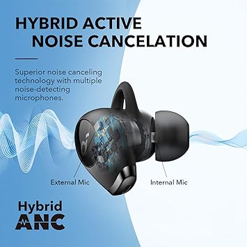 soundcore by Anker- Life Dot 2 NC Earbuds True Wireless Headphones, 35-Hour Playtime, IPX5 Water Resistant, Black (Renewed)