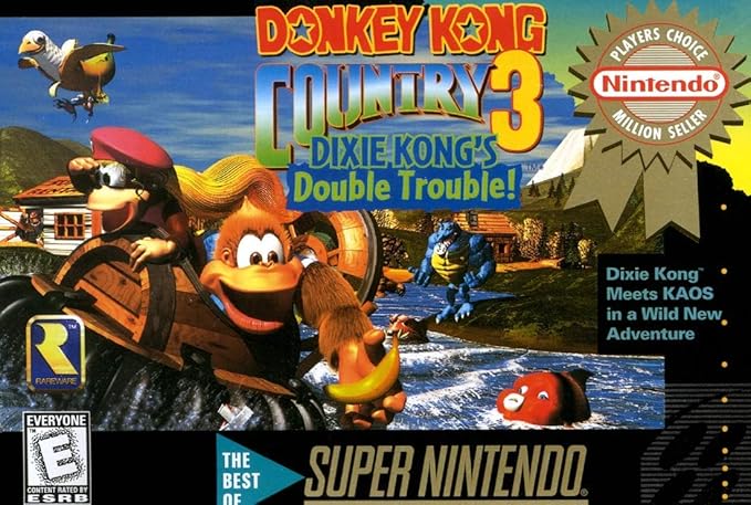 Nintendo Donkey Kong Country 3: Dixie Kongs Double Trouble - Super NES (Renewed)