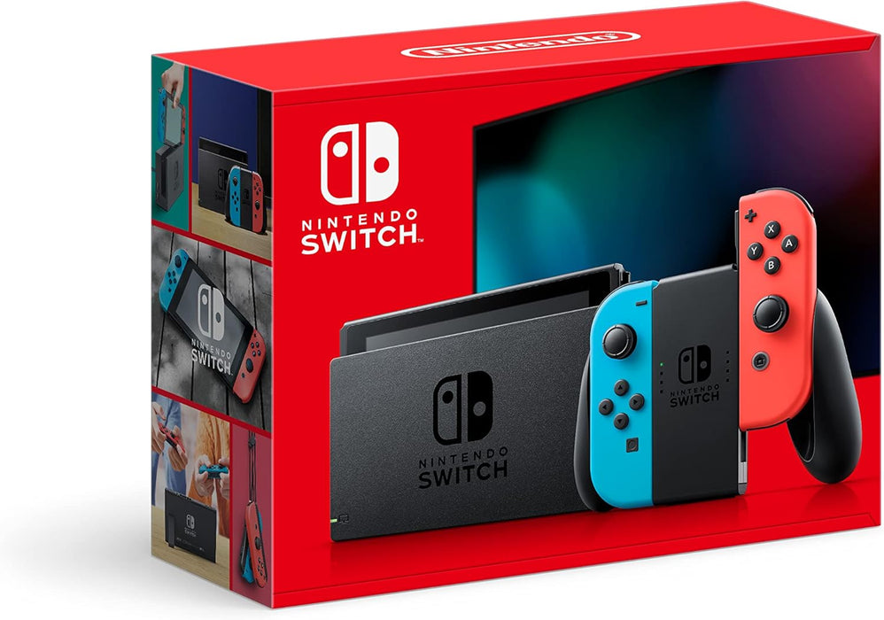 Nintendo Switch™ with Neon Blue and Neon Red Joy‑Con™ (Renewed)