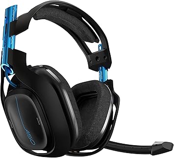 ASTRO Gaming A50 Wireless Dolby Gaming Headset - Black/Blue - PlayStation 4 + PC (Gen 3) (Renewed)